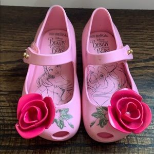 Mini Melissa beauty and the beast rose pink VGUC